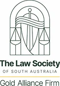 Logo of The Law Society of South Australia with the text ‘Gold Alliance Firm’ underneath.